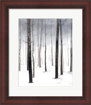 Framed Hazy Winter Walk I Print