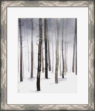 Framed Hazy Winter Walk II Print