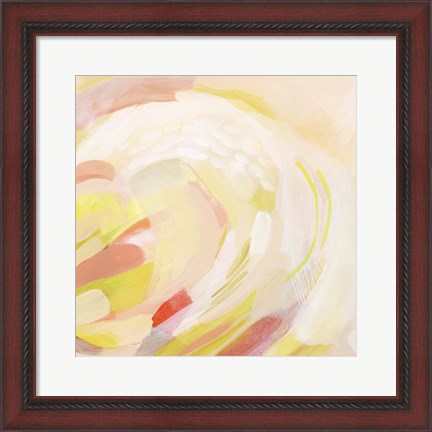 Framed Sunburst Blossom I Print