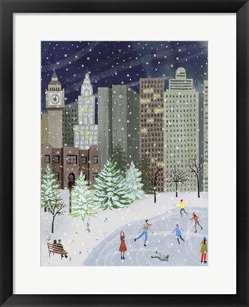Framed Christmas in the City I Print