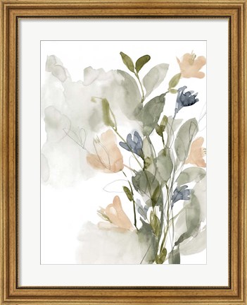 Framed Flower Cluster II Print