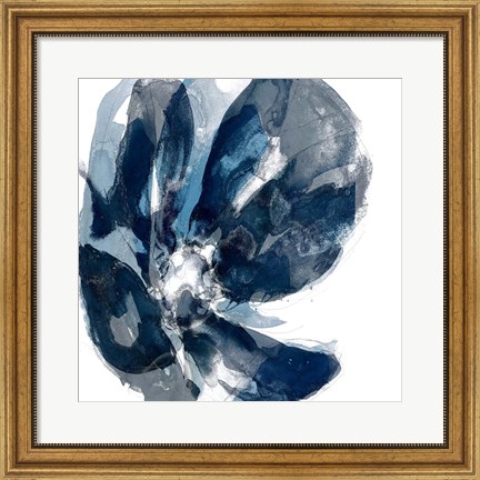 Framed Blue Exclusion II Print