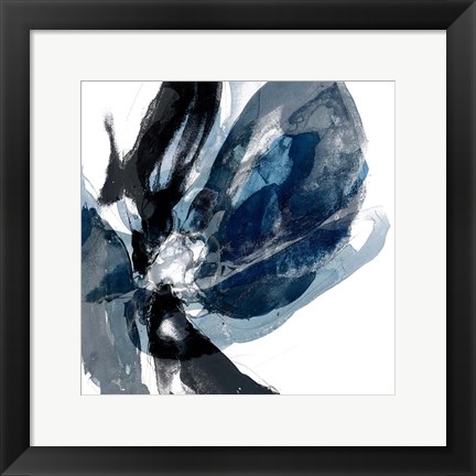 Framed Blue Exclusion III Print