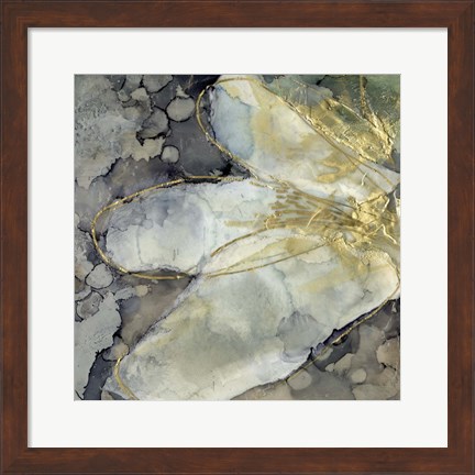 Framed Abstracted Lily I Print
