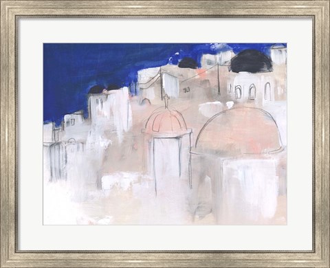 Framed Mediterranean Blue II Print