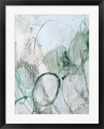 Framed Verdigris Fresco I Print