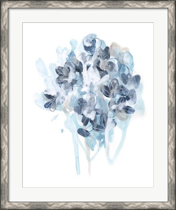 Framed Bluescale Flora II Print