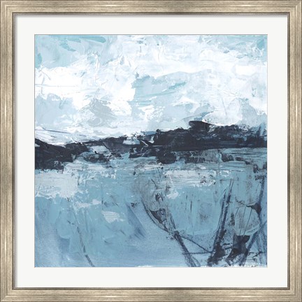 Framed Blue Coast Abstract I Print