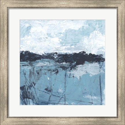 Framed Blue Coast Abstract II Print