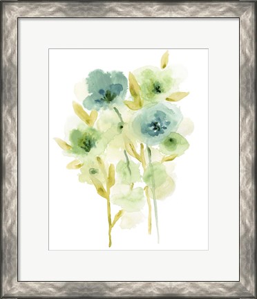 Framed Meadow Bouquet I Print