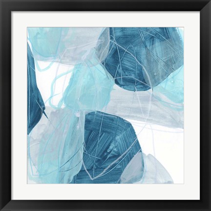 Framed Blue Trance II Print