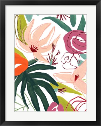 Framed Tropical Confetti III Print