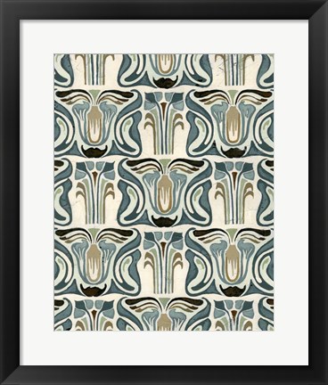 Framed Deco Parlor Pattern II Print