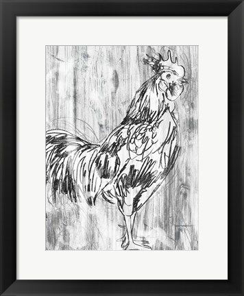 Framed Barnwood Flock III Print