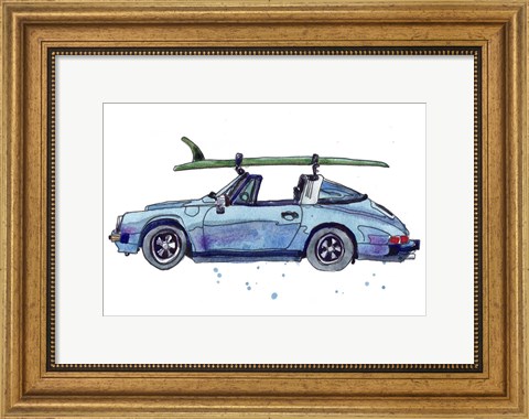 Framed Surfin&#39; Wheels IV Print