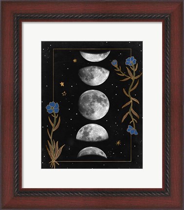 Framed Night Moon II Print