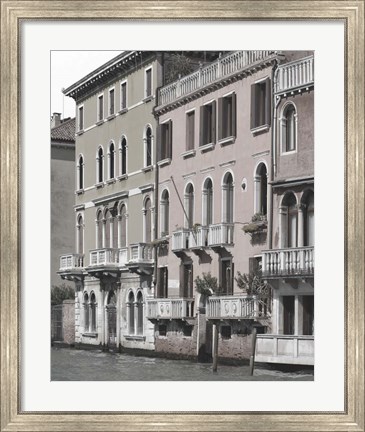 Framed Venetian Facade Photos IV Print