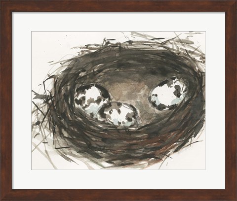 Framed Nesting Eggs II Print