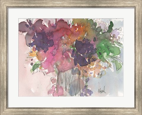 Framed Floral Charm I Print