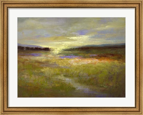 Framed Light Across the Meadow II Print