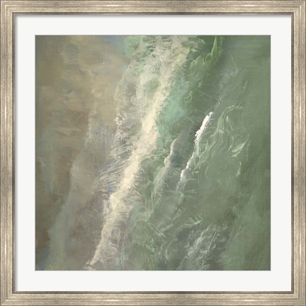 Framed Aerial Coast I Print