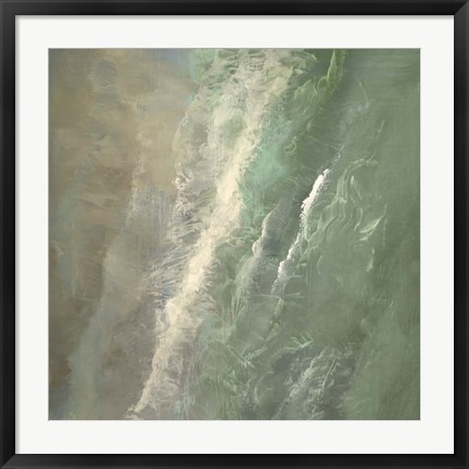 Framed Aerial Coast I Print