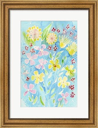 Framed Snappy Floral II Print