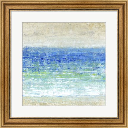Framed Ocean Impressions I Print