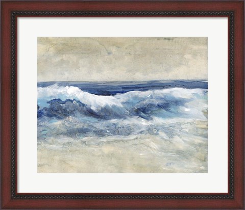 Framed Breaking Shore Waves I Print