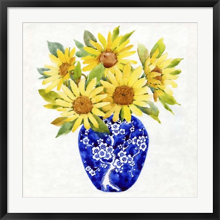 Framed Sun Flower Still Life II Print