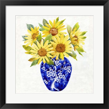 Framed Sun Flower Still Life II Print