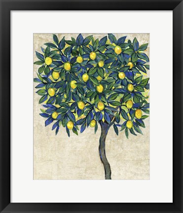 Framed Lemon Tree Composition I Print