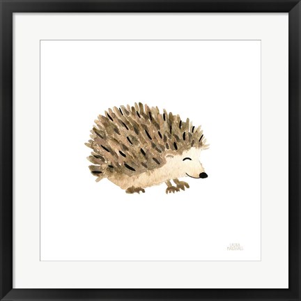 Framed Woodland Whimsy Hedgehog Print
