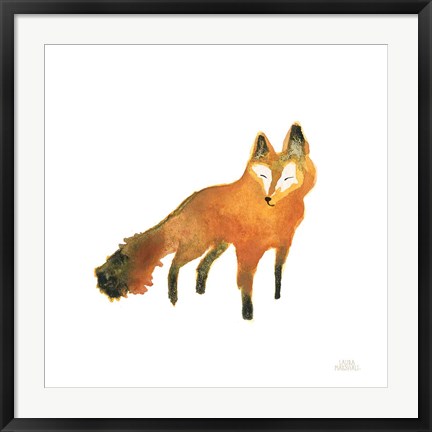 Framed Woodland Whimsy Fox Print