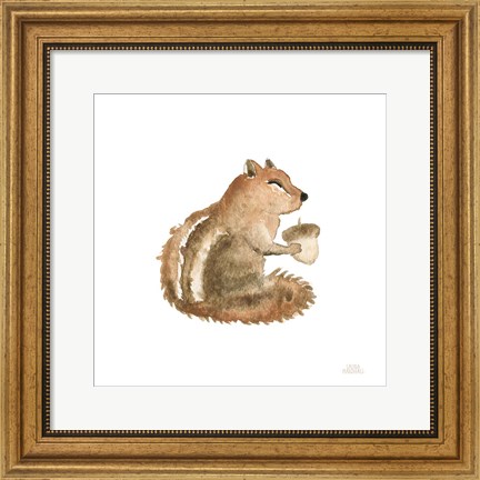 Framed Woodland Whimsy Squirrel Print