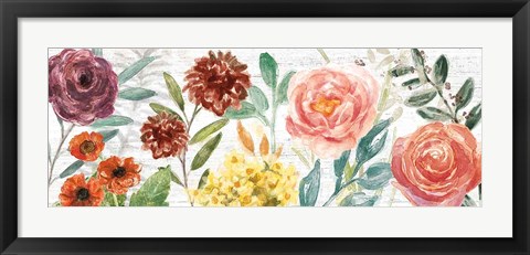 Framed Flower Fest I Panel Print