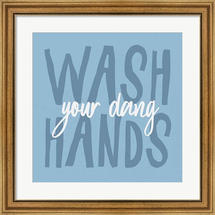 Framed Bathroom Advice I Print
