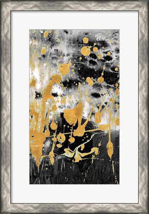 Framed Gold Reflections Abstract Print
