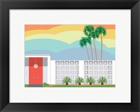 Framed Palm Springs Sunset Print