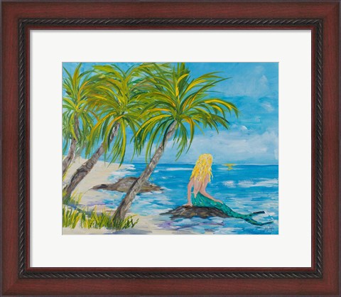 Framed Mermaid Beach Print
