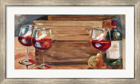 Framed Vineyard Wine Print