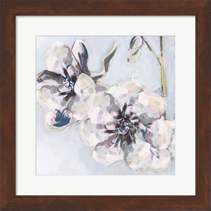 Framed Bunched Flowers II Print