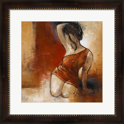Framed Seated Woman II Print
