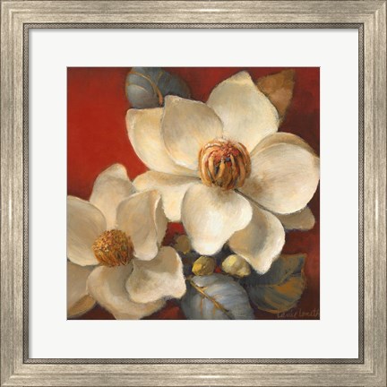 Framed Magnolia Passion II Print