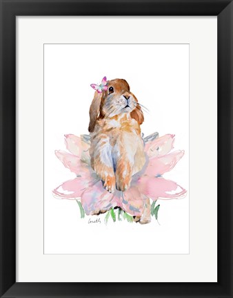 Framed Ballet Bunny III Print