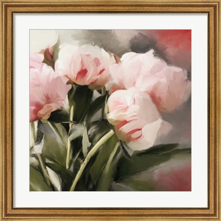 Framed Floral Arrangement I Print