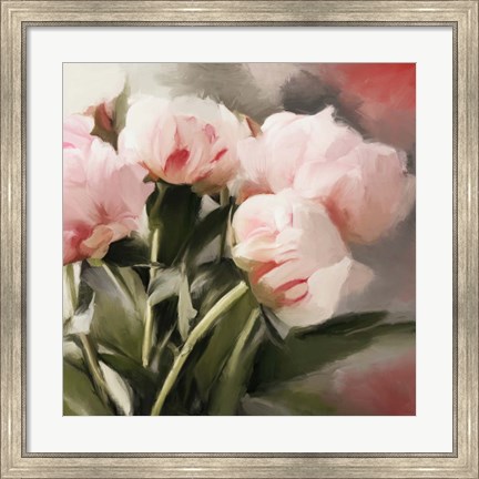 Framed Floral Arrangement I Print