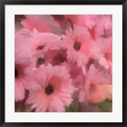 Framed Pink Flowers Print