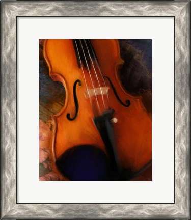 Framed Violin Print