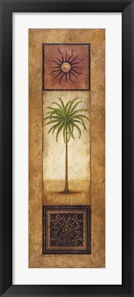 Framed Palm in the Sunlight Print